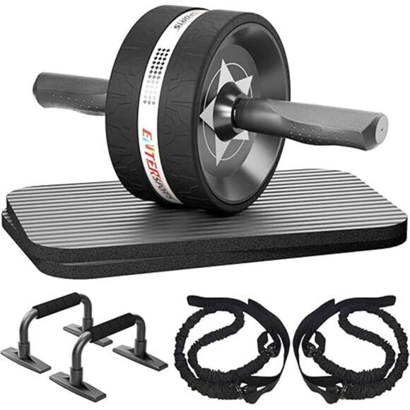 Ab Rollers Wheel Kit, Exercise Wheel Core Strength Training Abdominal Roller Set - Picture 7 of 7